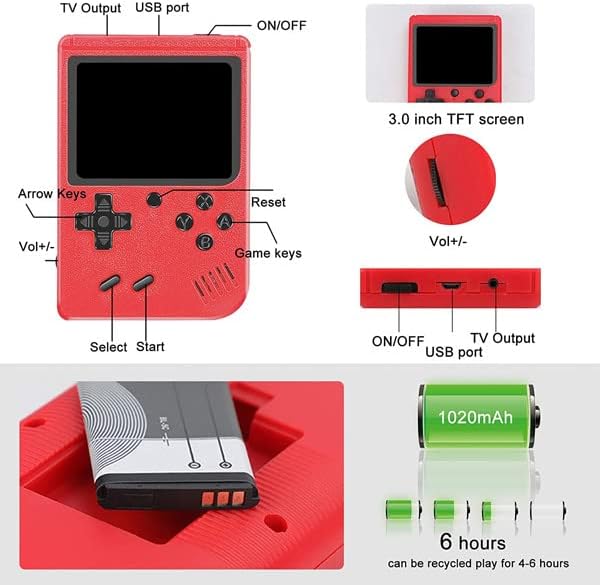 Console portatile retrò con 400 giochi 8 bit Recensioni positive dei nostri clienti ⭐️⭐⭐⭐⭐